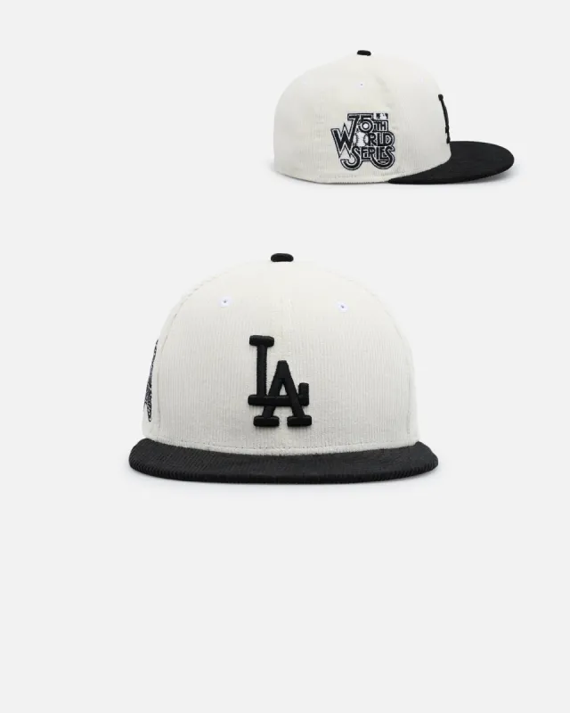 New Era Los Angeles Dodgers '2-Tone Corduroy' 59FIFTY Fitted Chrome/Black sold by Culture Kings