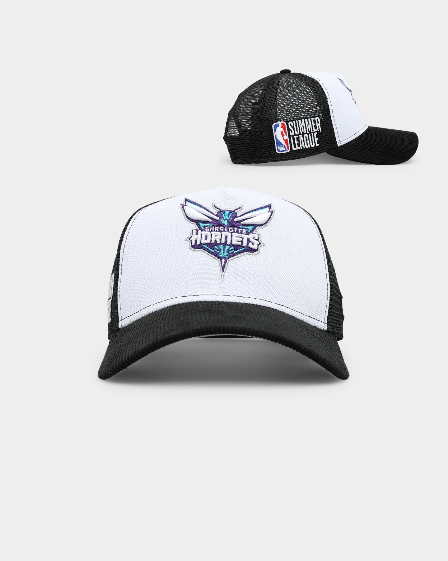 New Era Charlotte Hornets 'NBA Summer League' 9FORTY A-Frame Snapback Black/White sold by Culture Kings