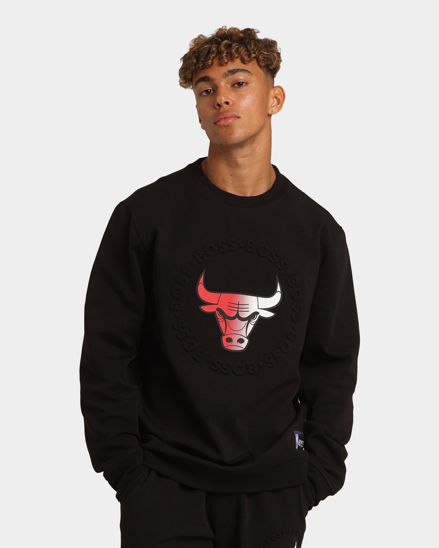 Hugo Boss Hugo Boss X NBA Basic Chicago Bulls Crewneck Sweatshirt Black sold by Culture Kings