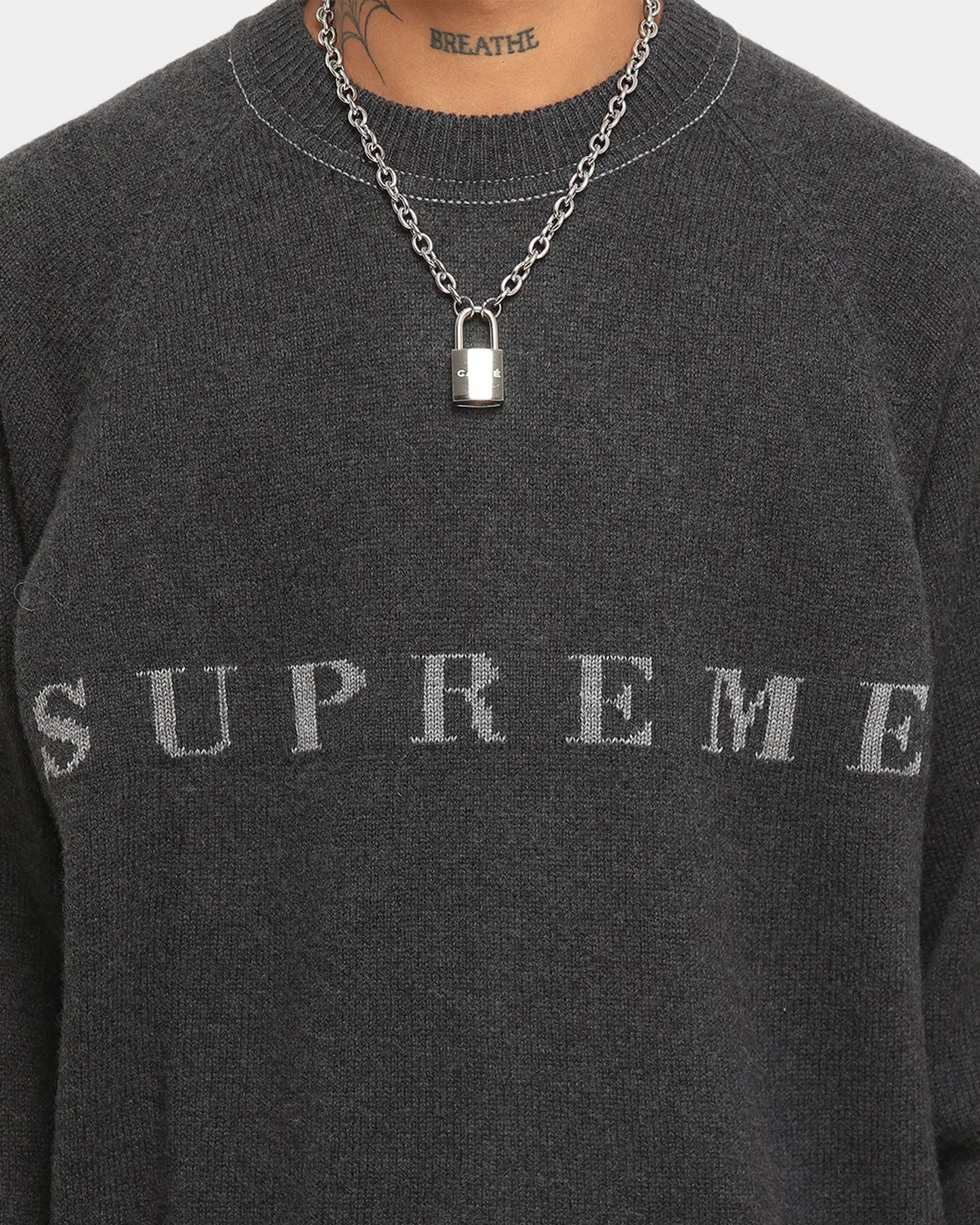 Supreme Stone Washed Sweater Black sold by Culture Kings product image thumbnail 4