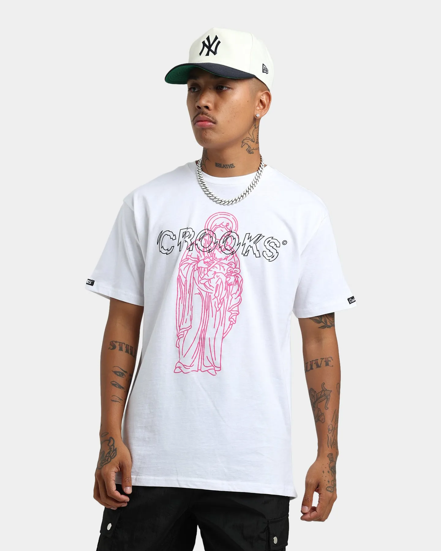 Crooks & Castles Hyper Current T-Shirt White sold by Culture Kings