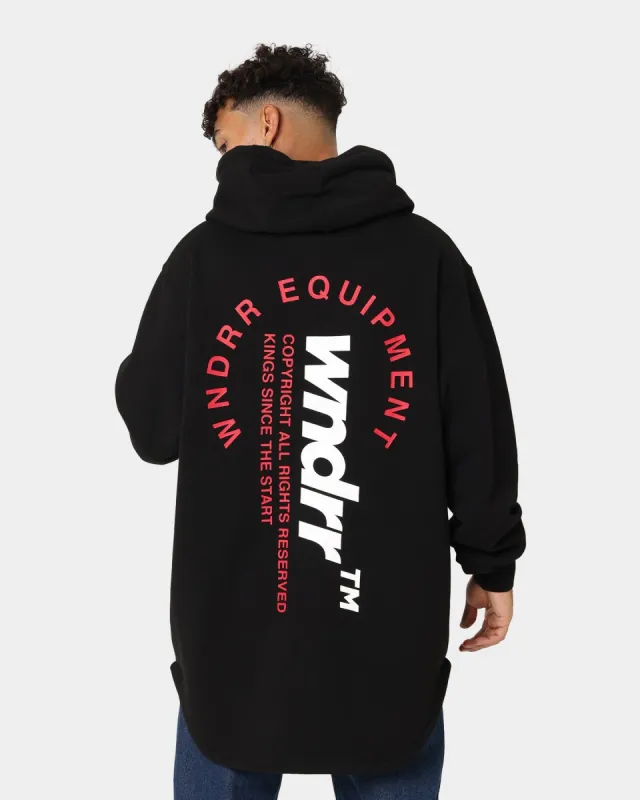 WNDRR Upstaged Curved Hem Hoodie Black sold by Culture Kings