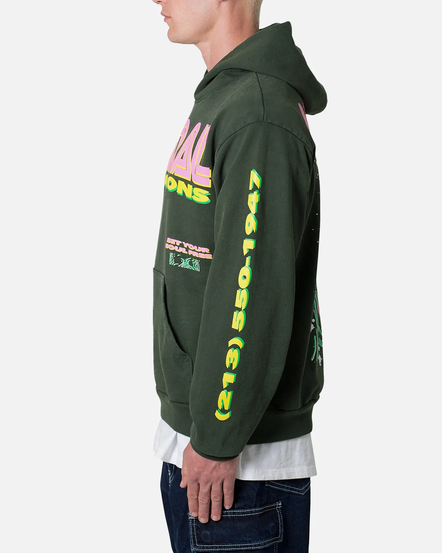 MNML Astral Vibrations Hoodie Ivy sold by Culture Kings product image thumbnail 3