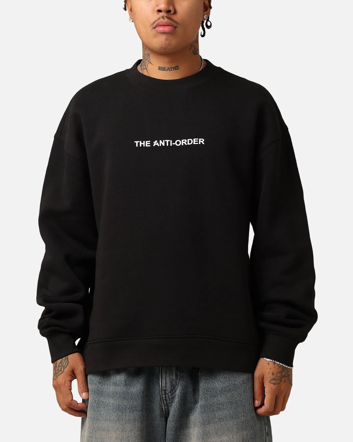 The Anti Order Endless Egress Crewneck Black sold by Culture Kings
