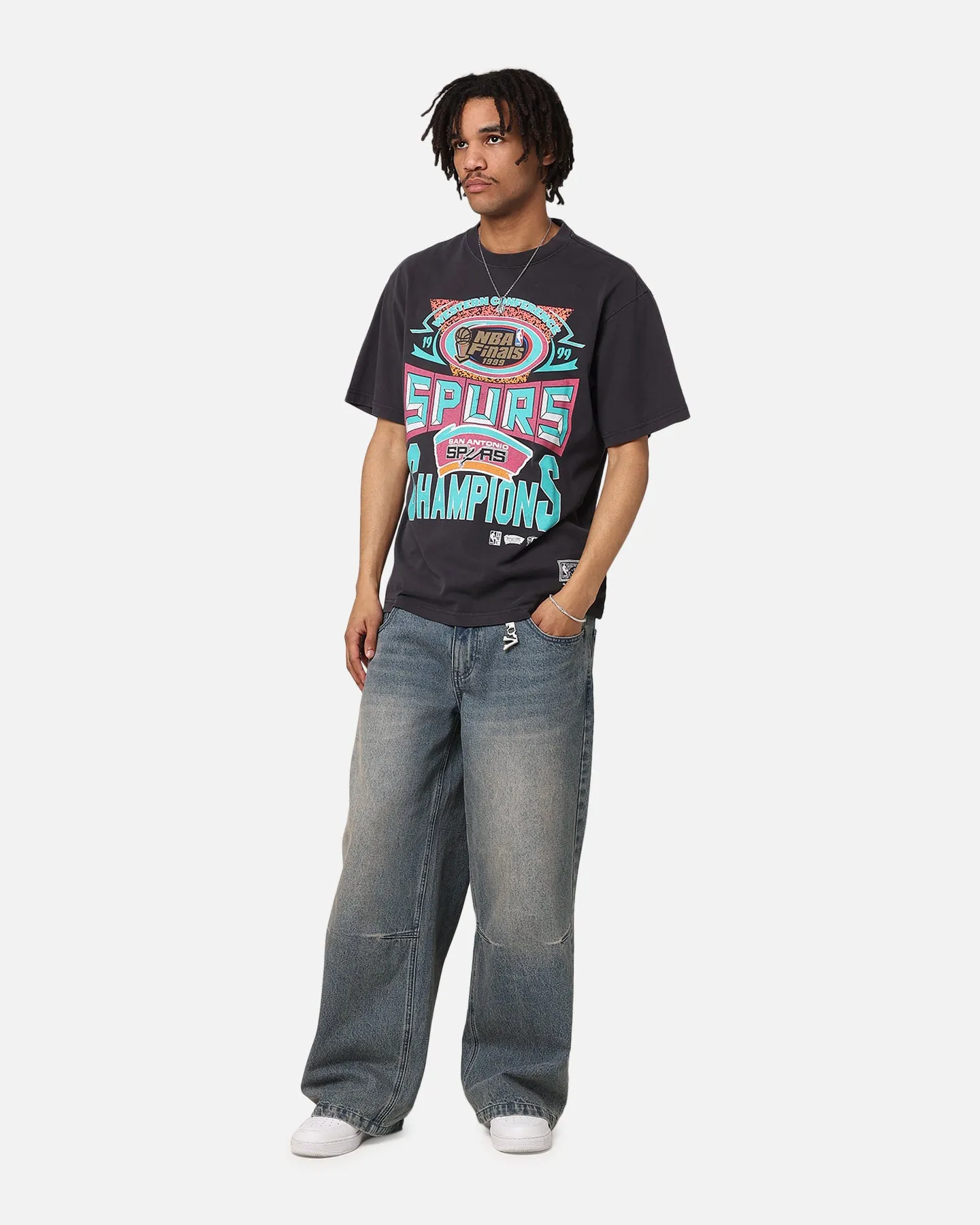 Mitchell & Ness San Antonio Spurs Chisel Championship T-Shirt Black sold by Culture Kings product image thumbnail 3