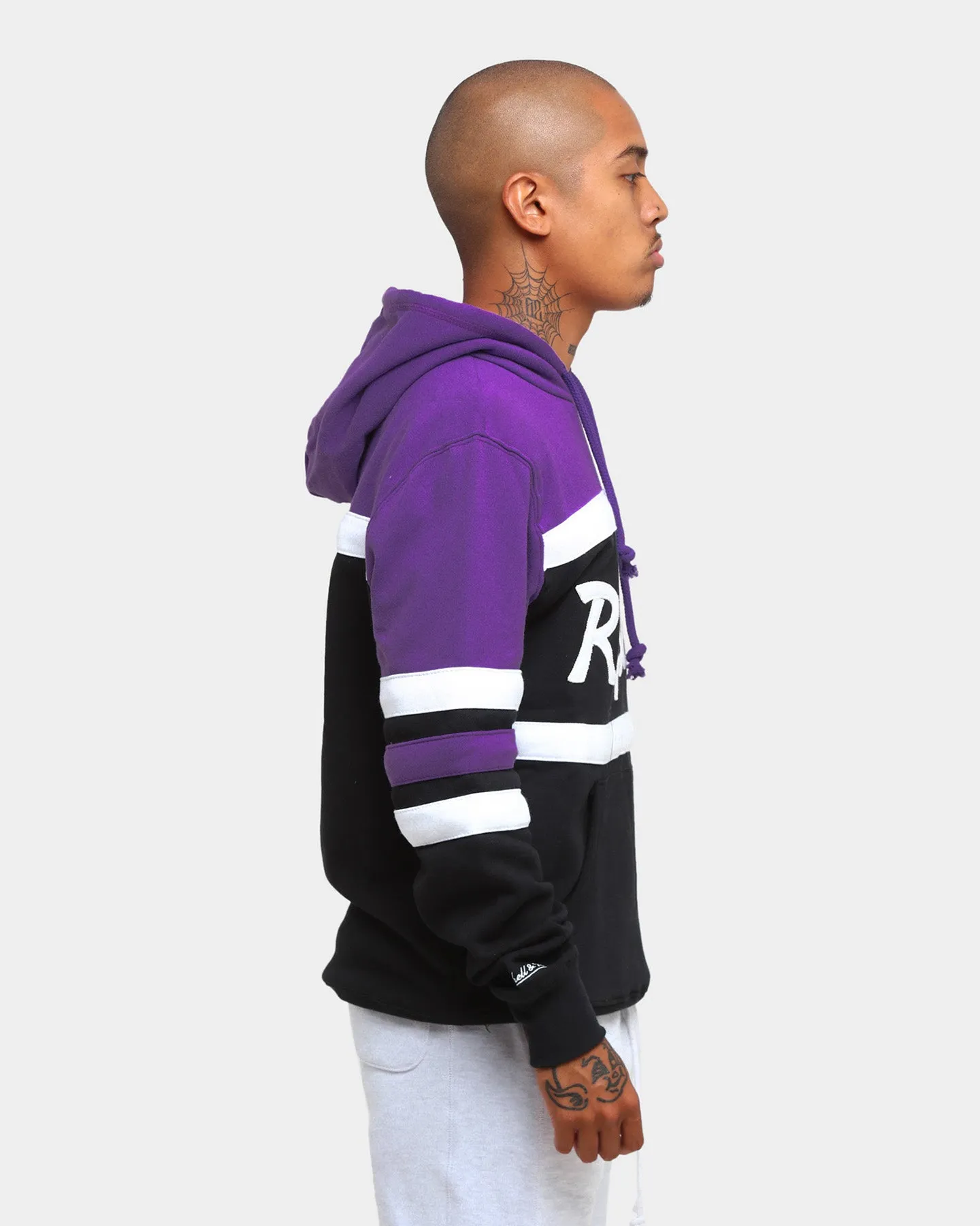 Mitchell & Ness Men's Toronto Raptors Head Coach Hoodie Black/Purple sold by Culture Kings product image thumbnail 5