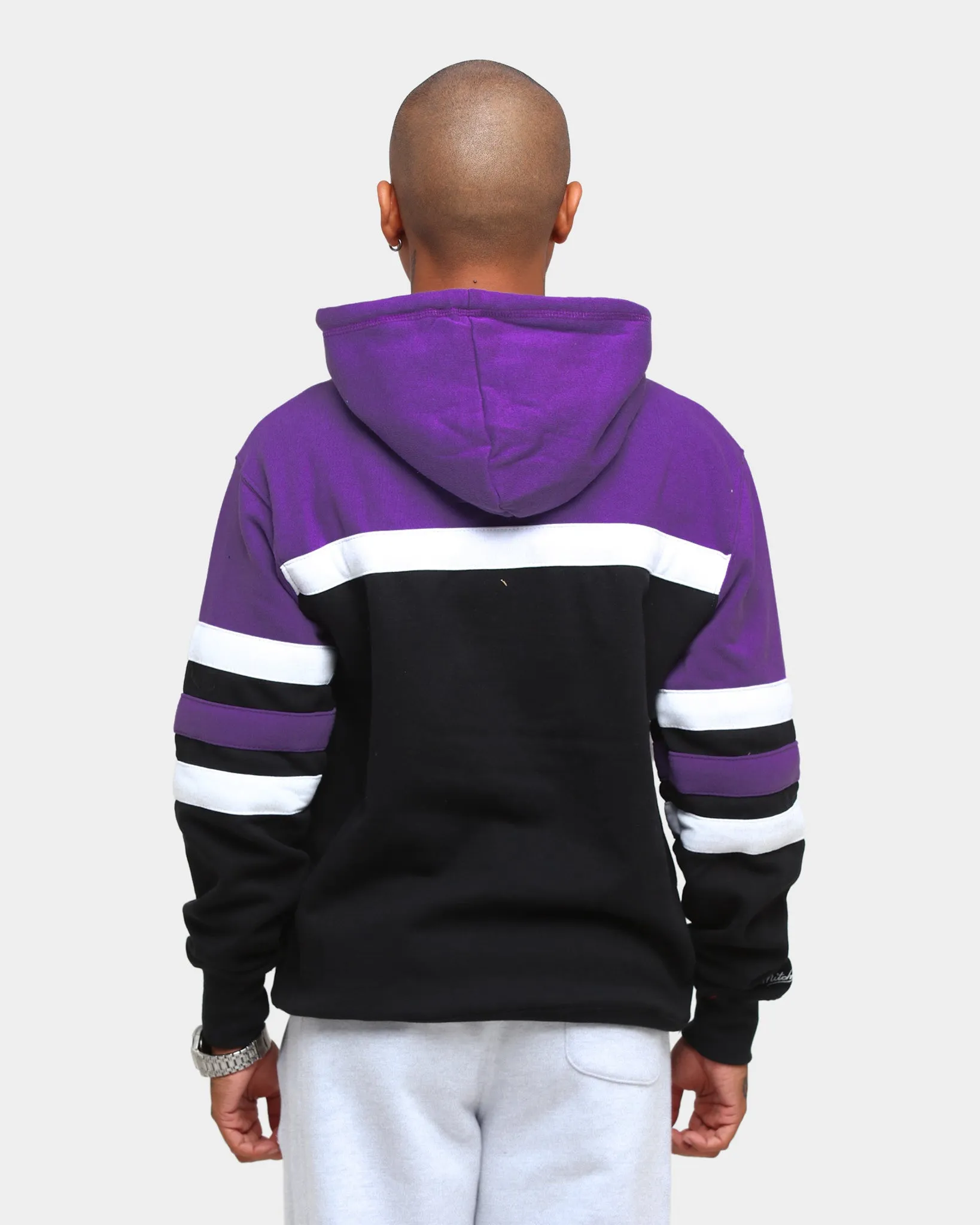 Mitchell & Ness Men's Toronto Raptors Head Coach Hoodie Black/Purple sold by Culture Kings product image thumbnail 3