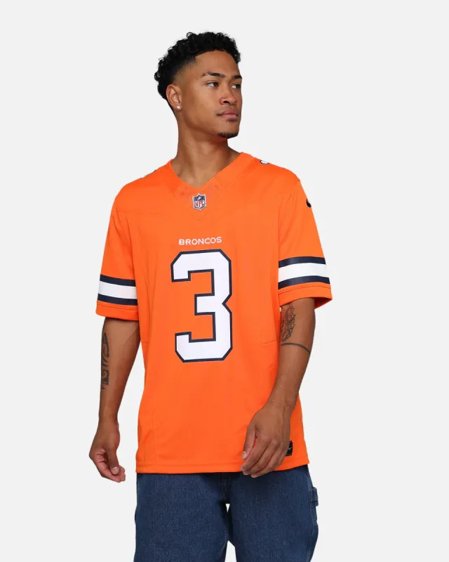 Nike Denver Broncos Russell Wilson #3 Limited Jersey Brilliant Orange sold by Culture Kings