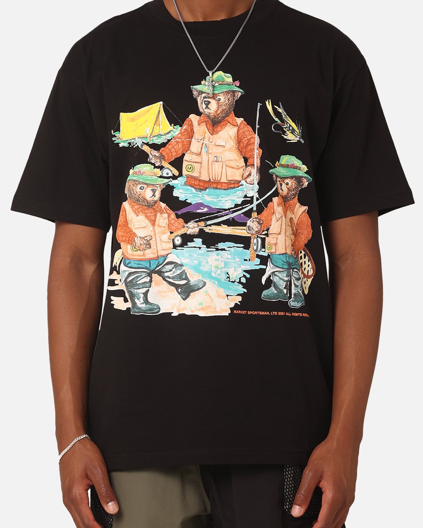 Market Sportsman Bear T-Shirt Black sold by Culture Kings product image thumbnail 3