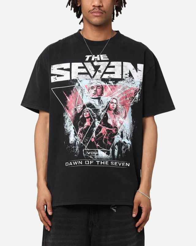 Goat Crew X The Boys The Seven Vought Vintage T-Shirt Black Acidwash sold by Culture Kings