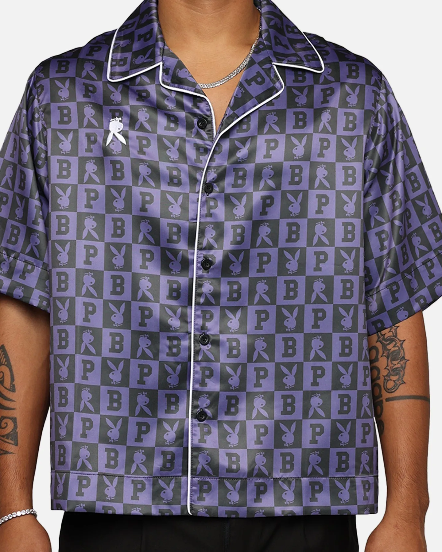 Playboy By Culture Kings Mechanic Shirt Black/Purple sold by Culture Kings product image thumbnail 4