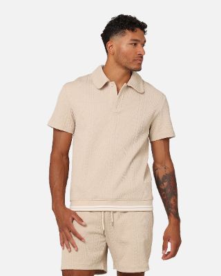 XXIII Danny Knit Polo Shirt Beige sold by Culture Kings