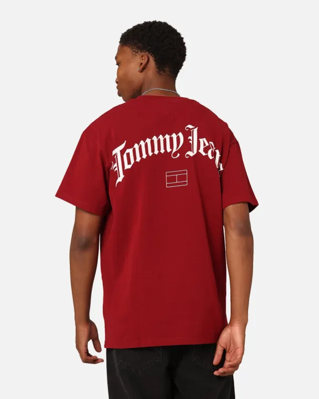 Tommy Jeans Relaxed Grunge Arch Back T-Shirt Rouge sold by Culture Kings