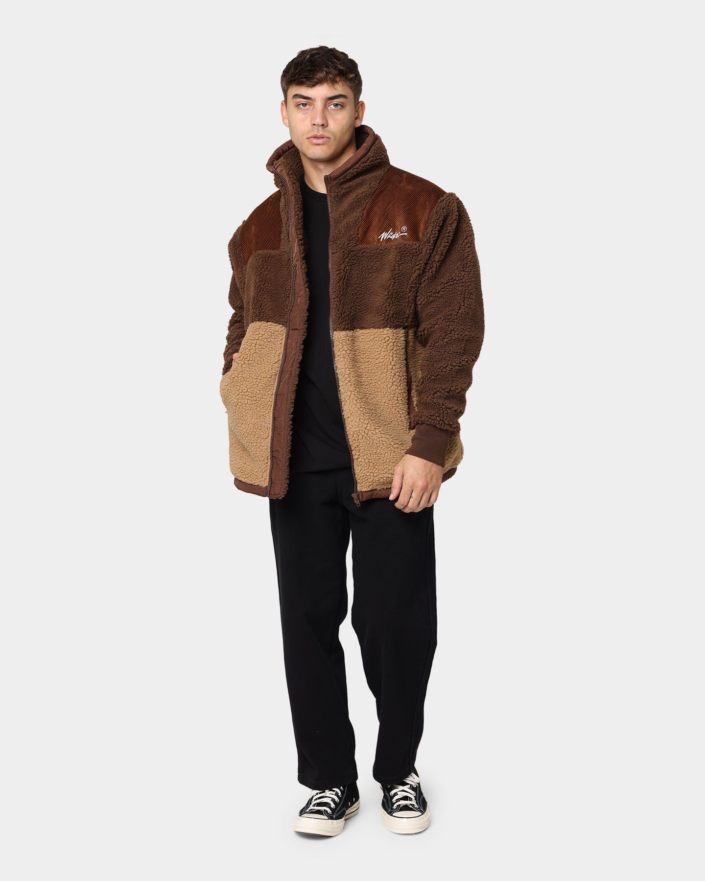 WNDRR Edwards Sherpa Jacket Brown/Tan sold by Culture Kings product image thumbnail 2