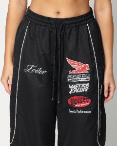 Loiter Speedway Track Pants Black sold by Culture Kings