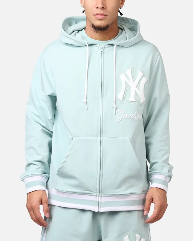 New Era New York Yankees 'Logo Select Mint' Full Zip Hoodie Mint/White sold by Culture Kings