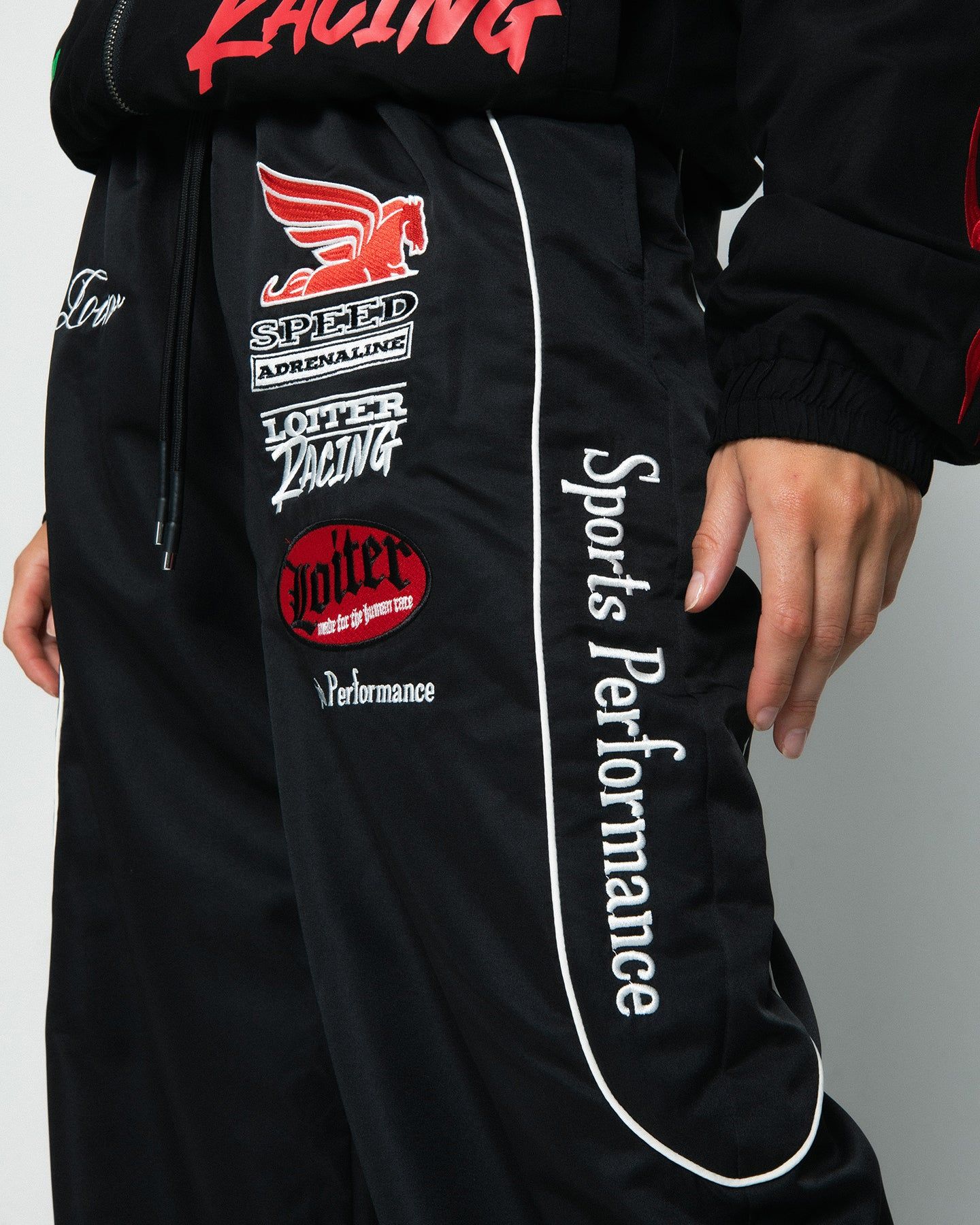 Loiter Speedway Track Pants Black sold by Culture Kings product image thumbnail 3