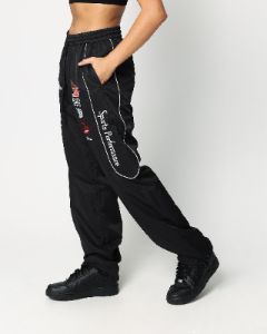 Loiter Speedway Track Pants Black sold by Culture Kings