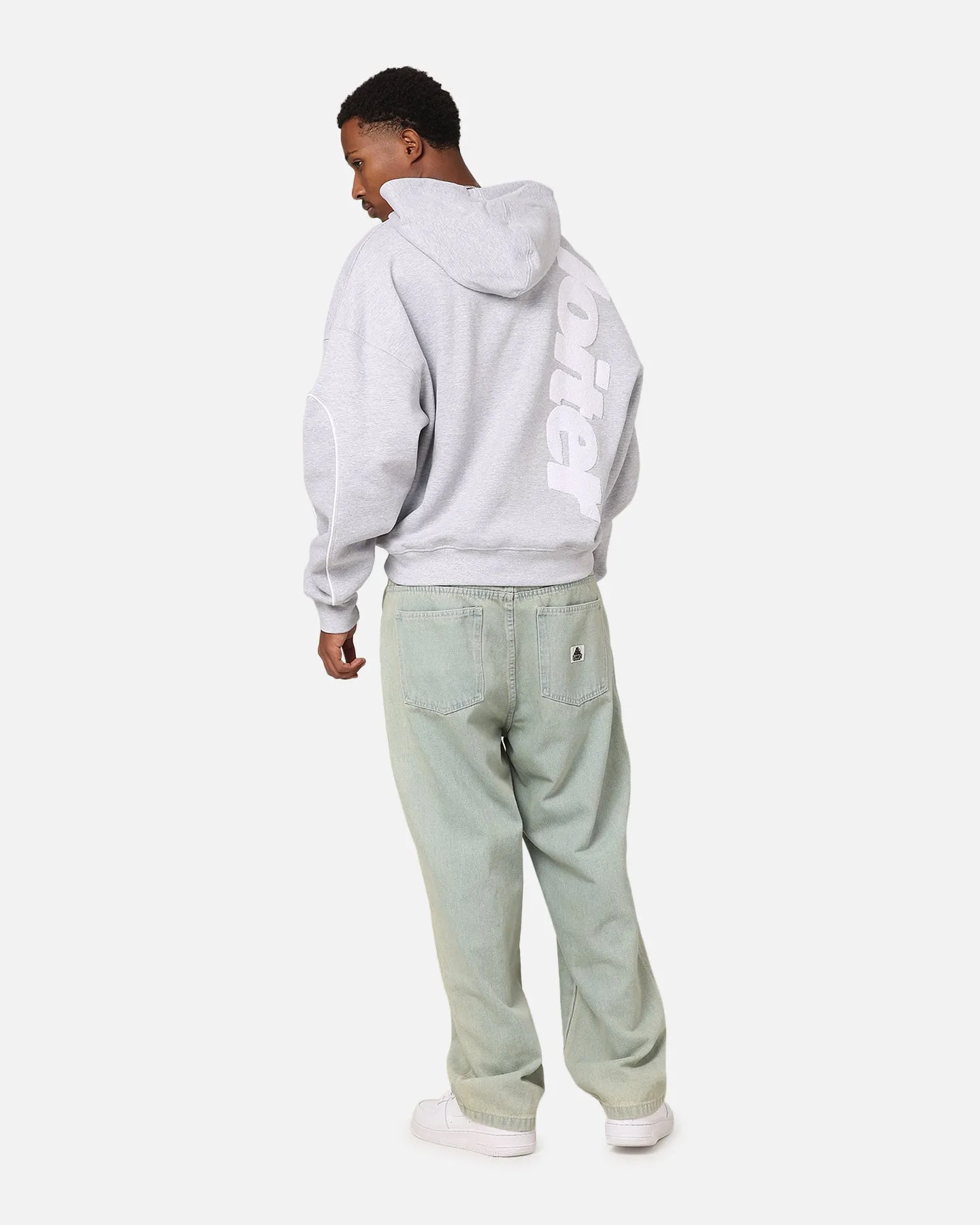 Loiter Pin Line Premium Hoodie Grey Marle sold by Culture Kings product image thumbnail 3