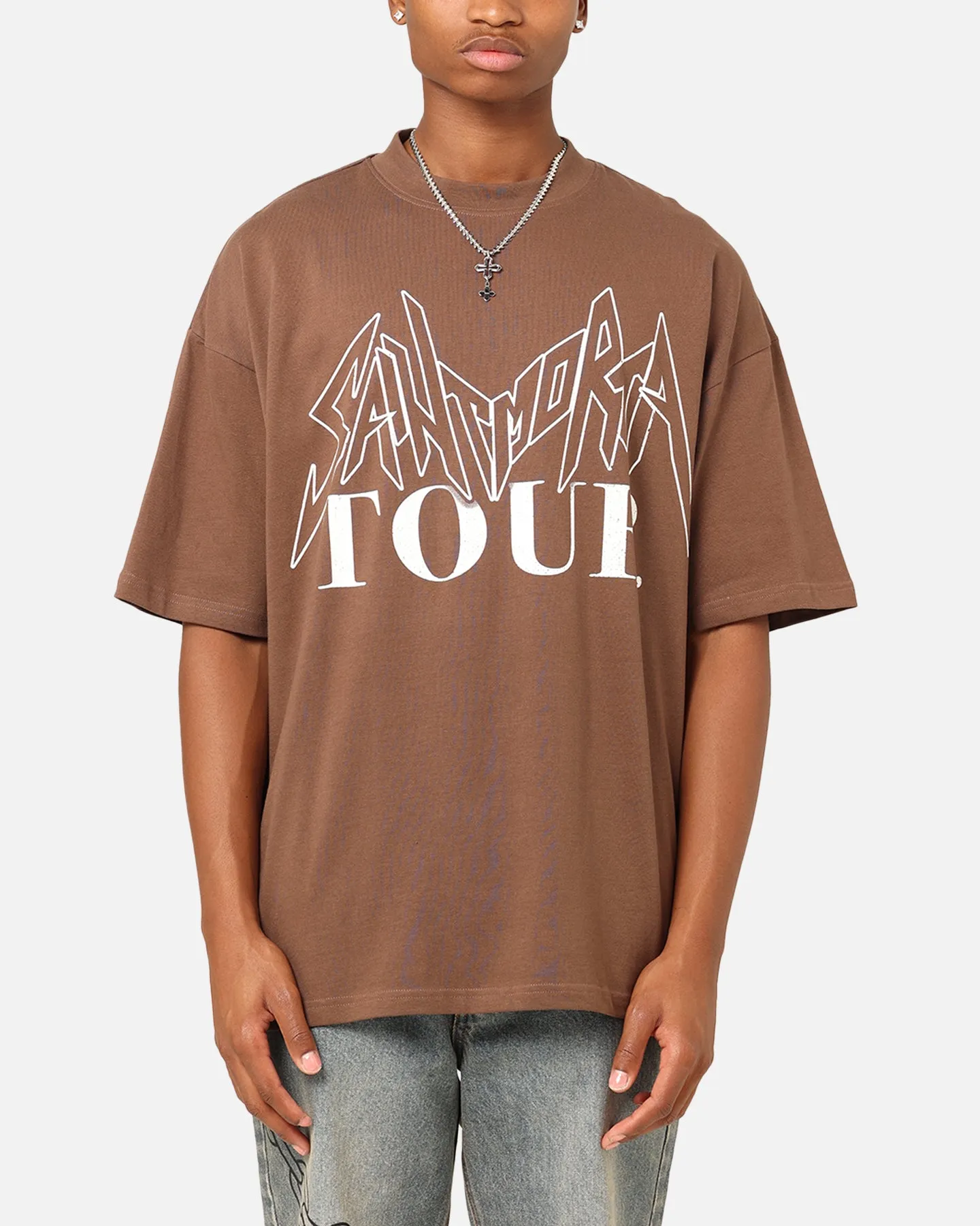 Saint Morta Tour Mock T-Shirt Brown sold by Culture Kings product image thumbnail 2