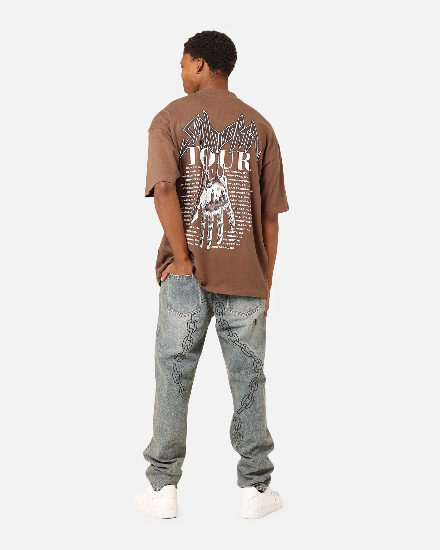 Saint Morta Tour Mock T-Shirt Brown sold by Culture Kings product image thumbnail 3