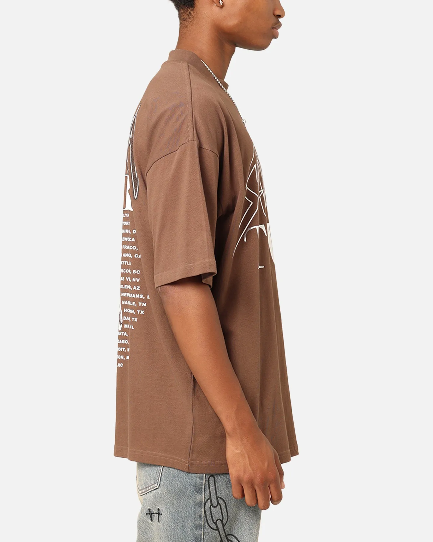 Saint Morta Tour Mock T-Shirt Brown sold by Culture Kings product image thumbnail 5