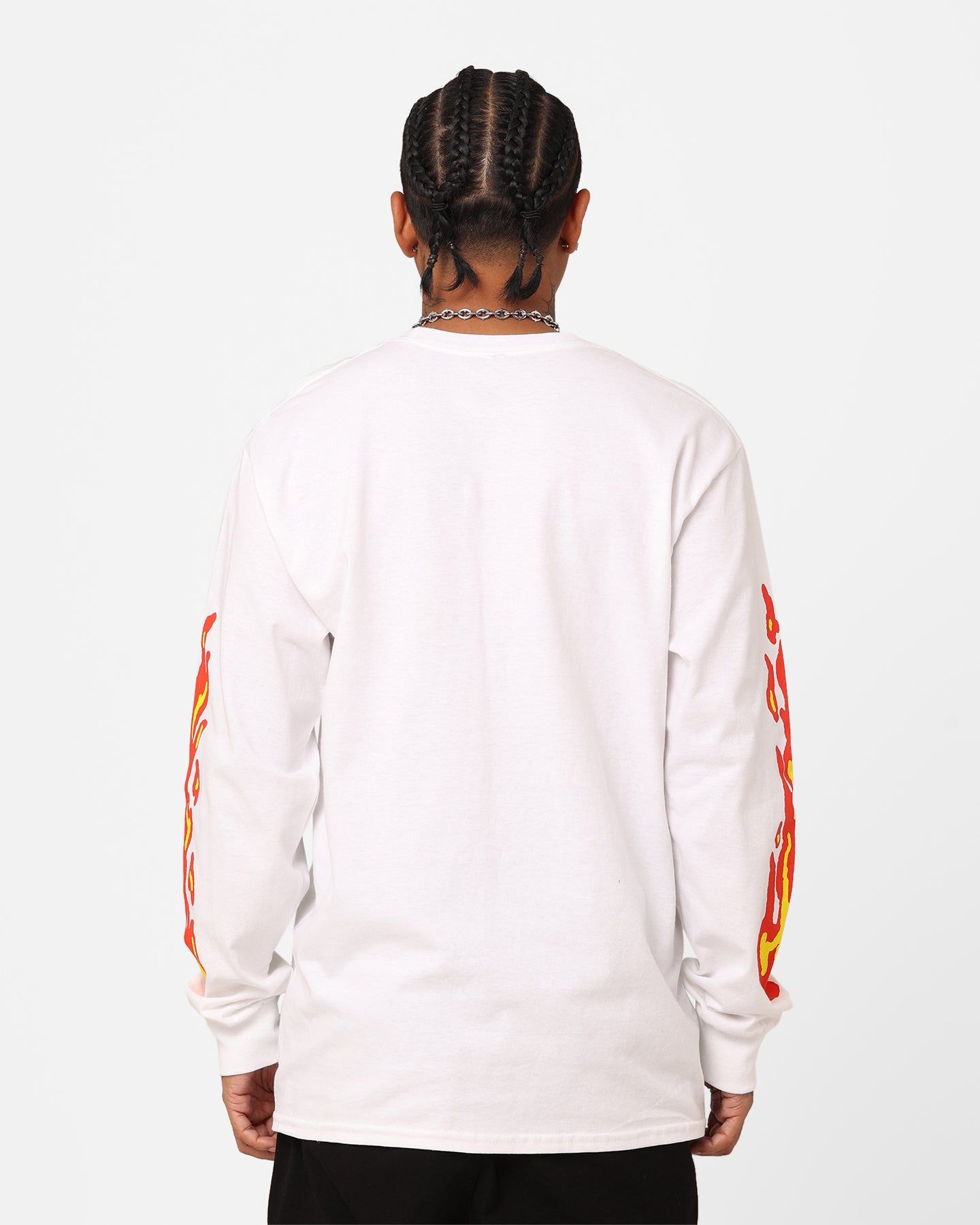 Rae Sremmurd Rae Flames Long Sleeve T-Shirt White sold by Culture Kings product image thumbnail 4