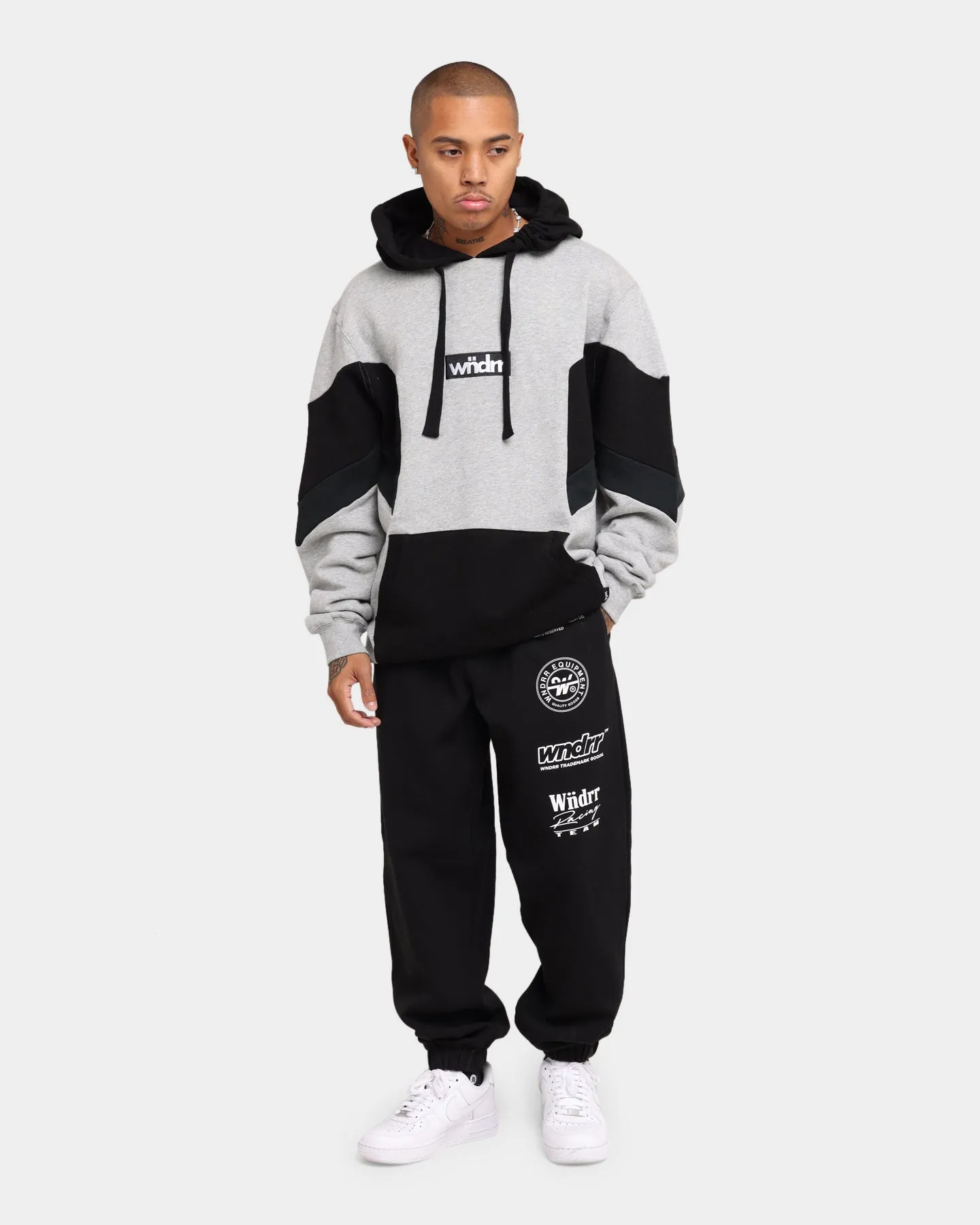 WNDRR Condemn Sweat Hoodie Grey Marle sold by Culture Kings product image thumbnail 2
