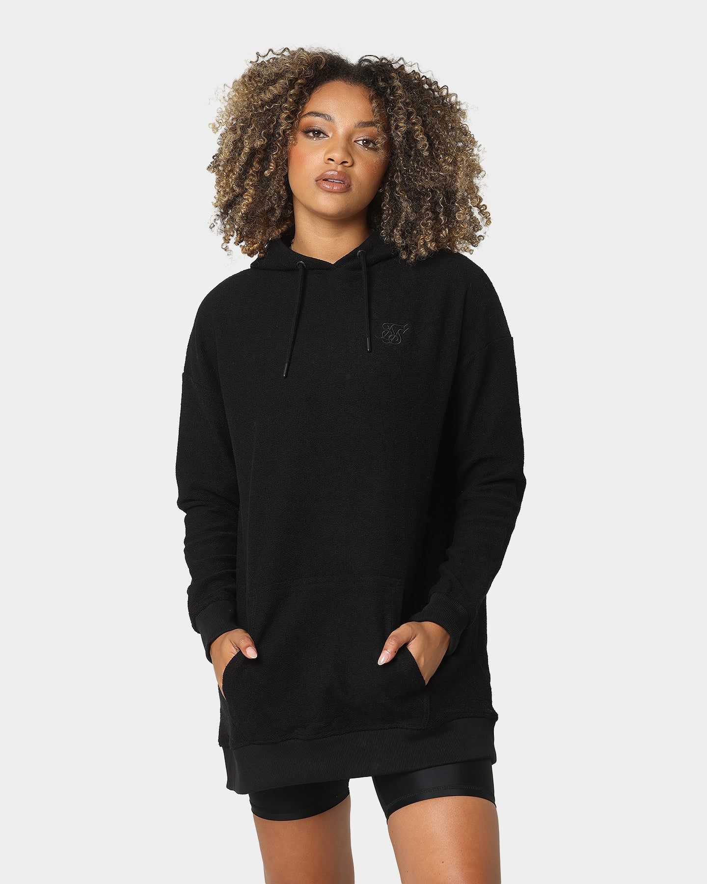 Sik Silk Women's Reverse Fleece Hoodie Dress Black sold by Culture Kings