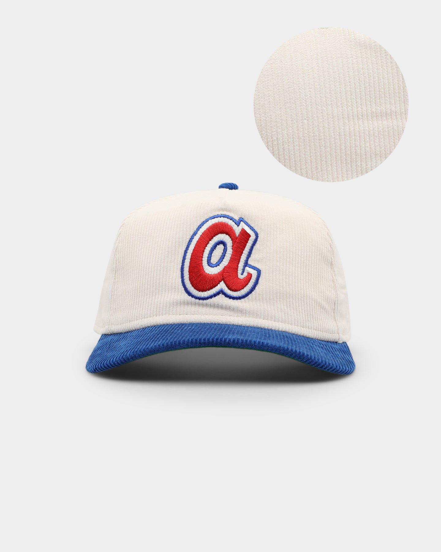 New Era Atlanta Braves 'Throwback Corduroy' Golfer Snapback White sold by Culture Kings