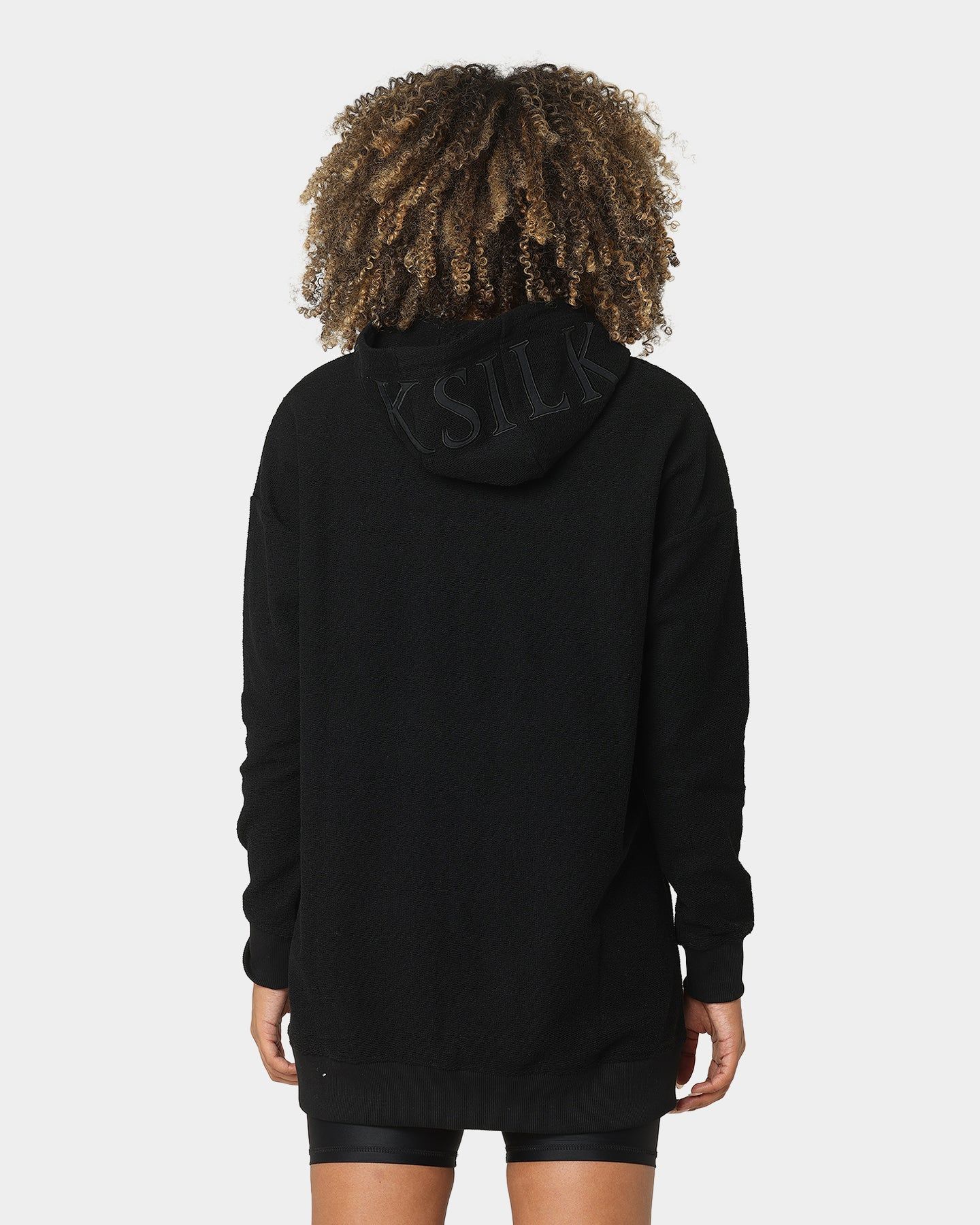 Sik Silk Women's Reverse Fleece Hoodie Dress Black sold by Culture Kings product image thumbnail 4