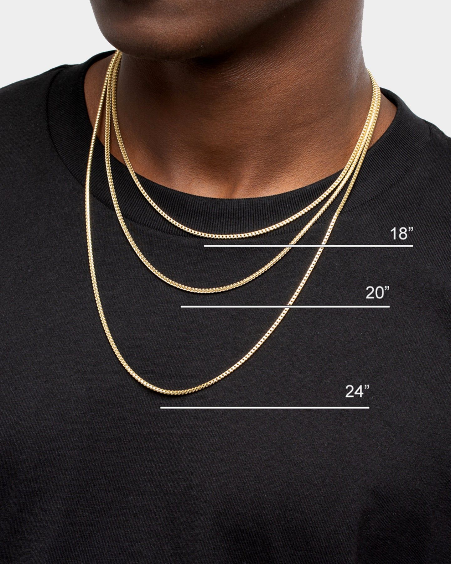 House Of Auric Franco 2.2mm 24" Chain 18k Gold Vermeil sold by Culture Kings product image thumbnail 3