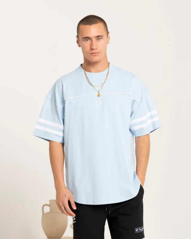 Carre CP Grid Iron T-Shirt Light Blue sold by Culture Kings