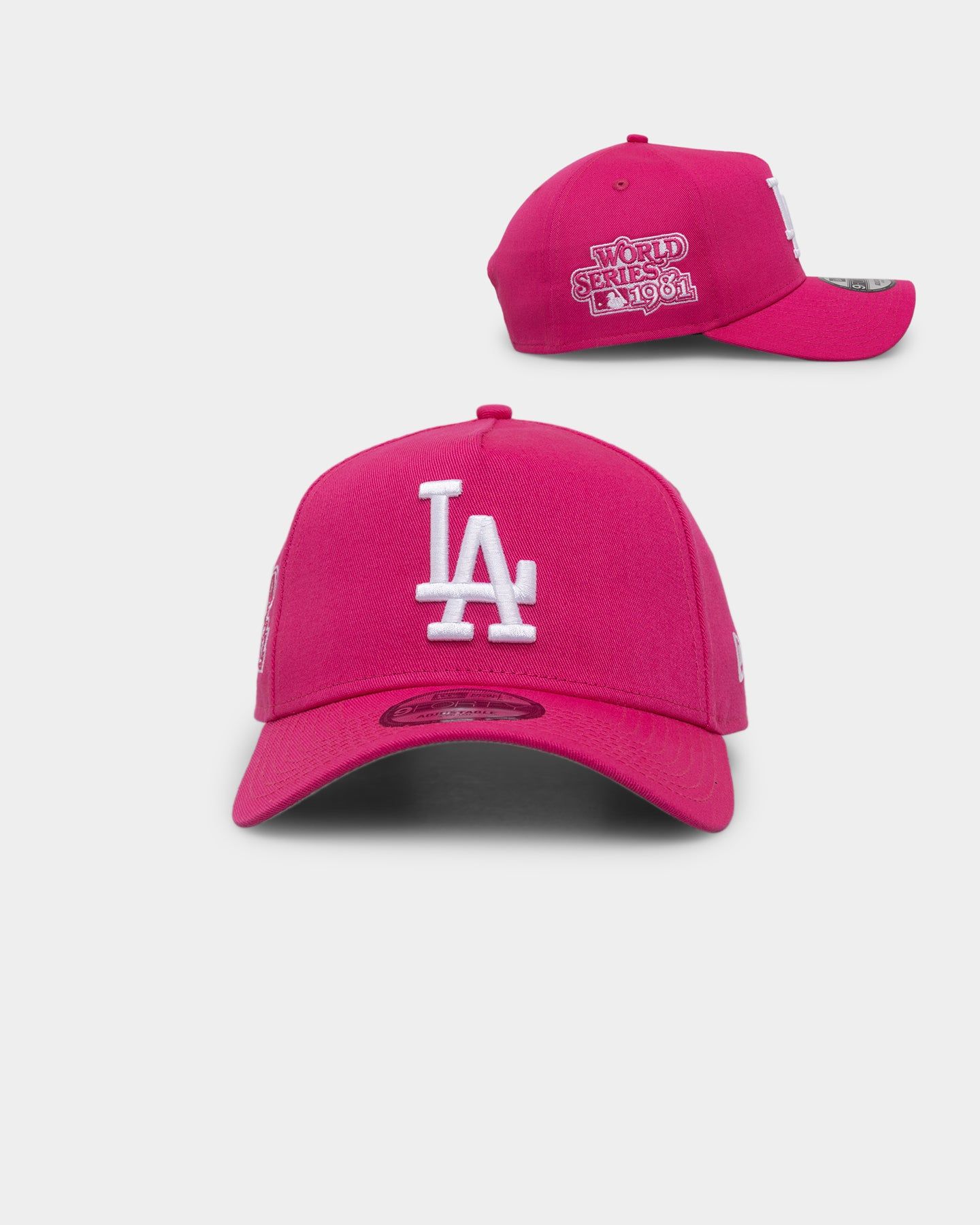 New Era Los Angeles Dodgers 9FORTY A-Frame Snapback Pink sold by Culture Kings