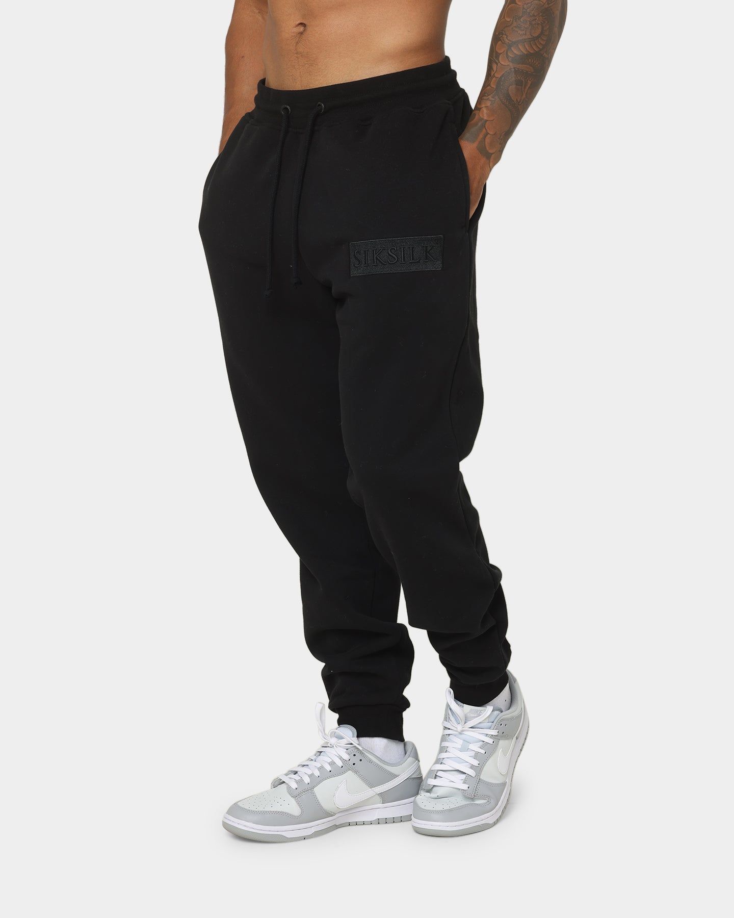 Sik Silk Relaxed Fit Cuffed Joggers Black sold by Culture Kings