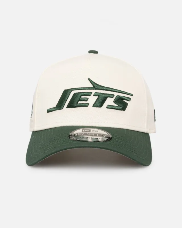 New Era New York Jets 'NFL City Originals' 9FORTY A-Frame Snapback Chrome White/OTC sold by Culture Kings