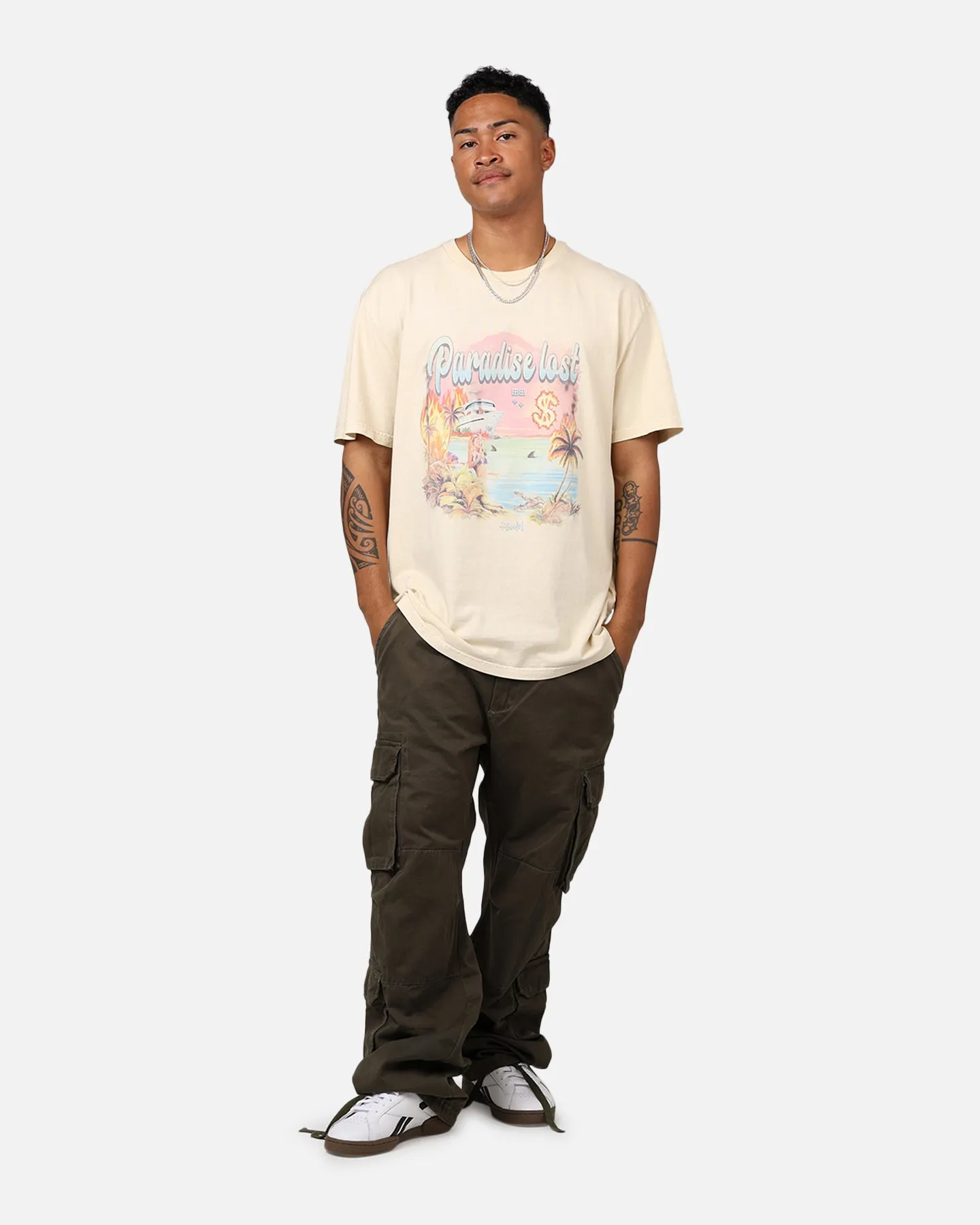 Ksubi Paradise Biggie T-Shirt Tan sold by Culture Kings product image thumbnail 3