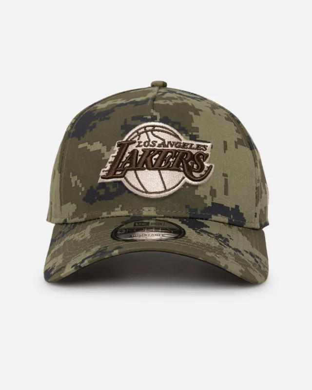 New Era Los Angeles Lakers 'Digi Camo' 9FORTY A-Frame Snapback Digi Camo sold by Culture Kings