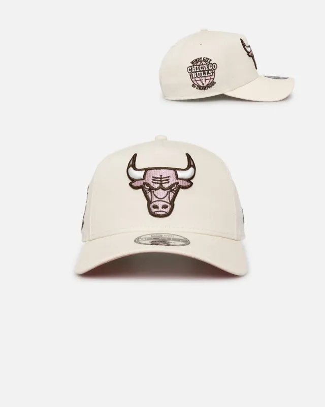 New Era Chicago Bulls 'Neapolitan Chrome' 9FORTY A-Frame Snapback Chrome/Pink Met sold by Culture Kings