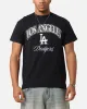 Majestic Athletic Los Angeles Dodgers Blecker Team Arch T-Shirt Black sold by Culture Kings