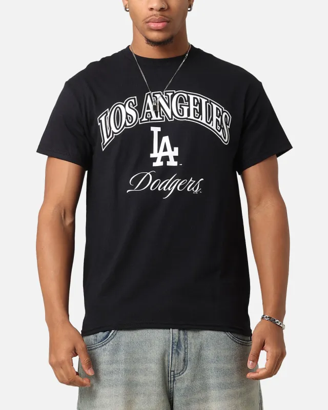 Majestic Athletic Los Angeles Dodgers Blecker Team Arch T-Shirt Black sold by Culture Kings