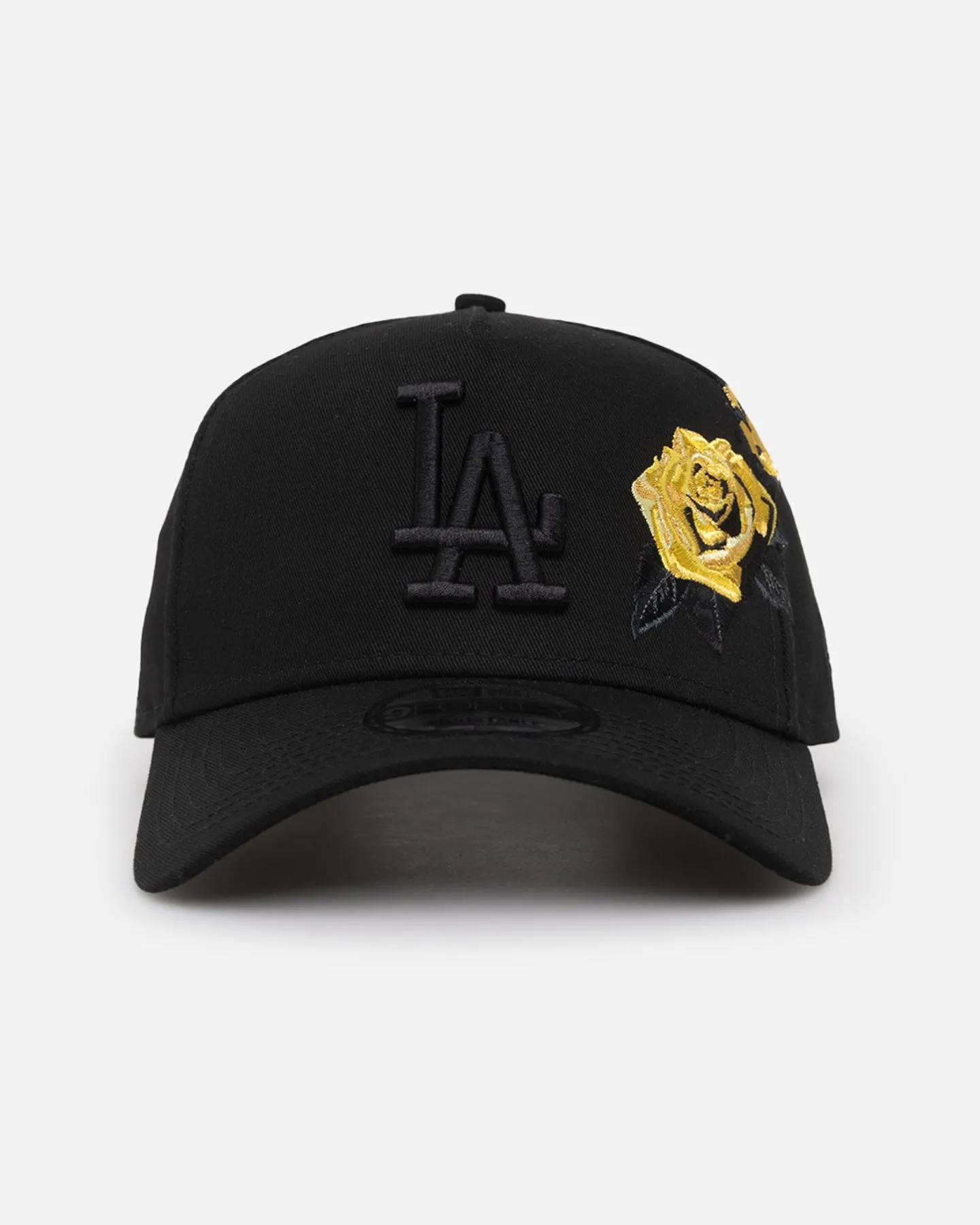 New Era Los Angeles Dodgers 'Black Tonal Gold Rose' 9FORTY A-Frame Snapback Black/Gold sold by Culture Kings