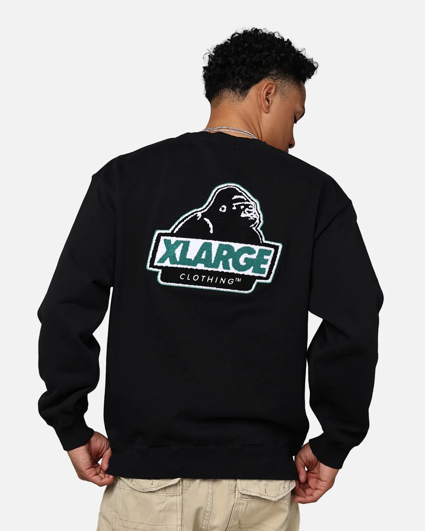 X-Large Chenille Slanted OG Crewneck Black sold by Culture Kings