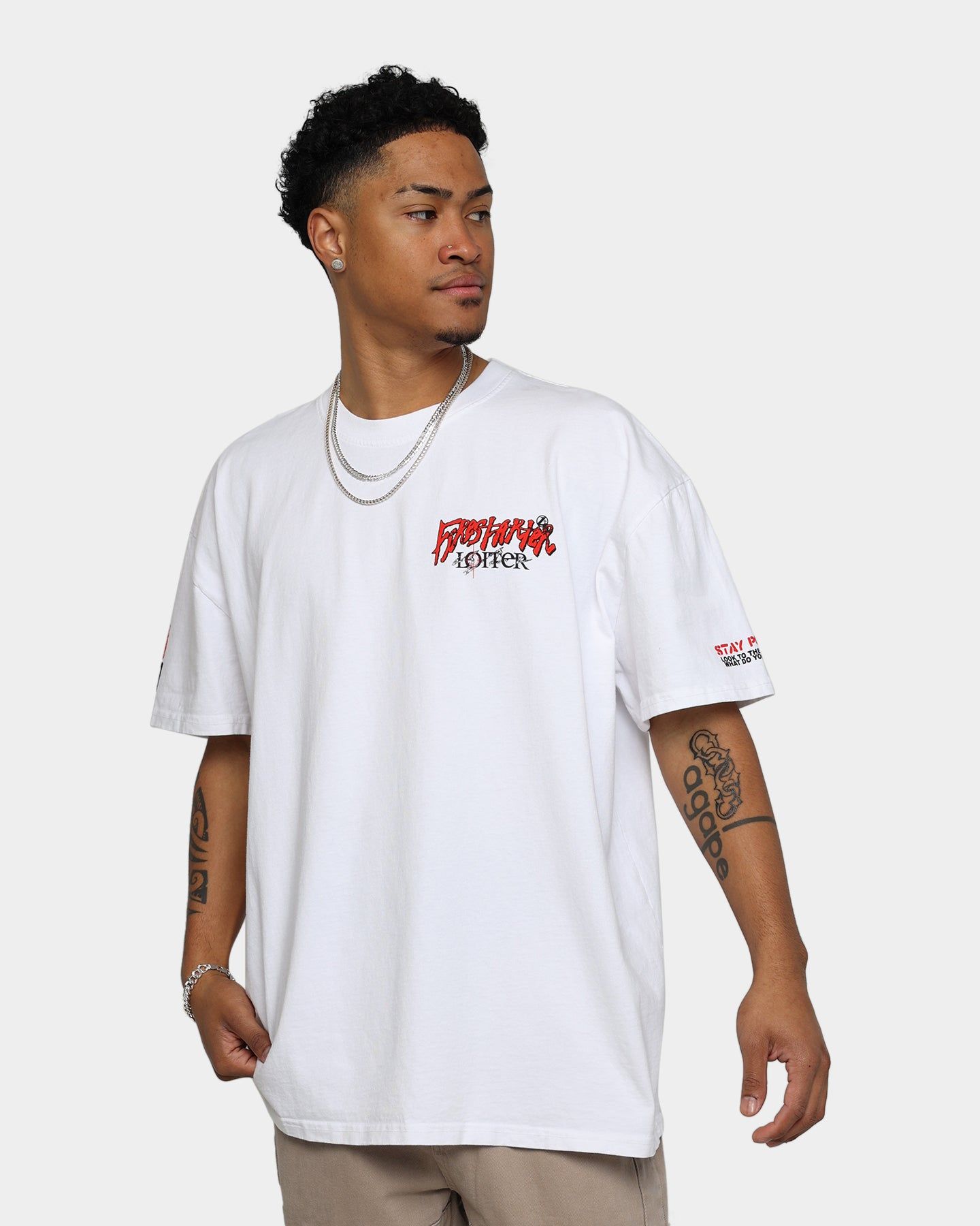 Loiter Firestarter Vintage T-Shirt White sold by Culture Kings product image thumbnail 2