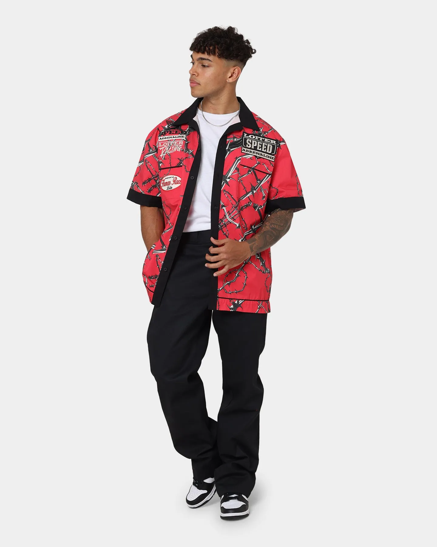 Loiter Daytona Mechanic Button Up Shirt Red sold by Culture Kings product image thumbnail 3