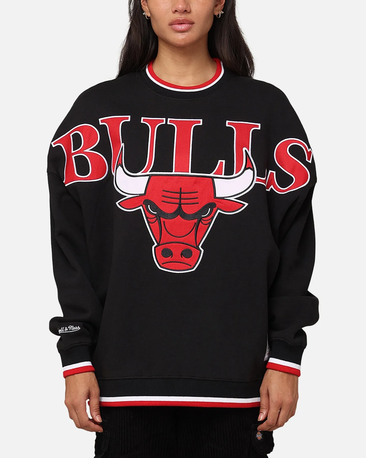 Mitchell & Ness Chicago Bulls Shooting Crewneck Black sold by Culture Kings