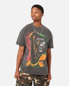 Marvel Doctor Doom Heavyweight Vintage T-Shirt Black Wash sold by Culture Kings