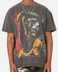 Marvel Doctor Doom Heavyweight Vintage T-Shirt Black Wash sold by Culture Kings