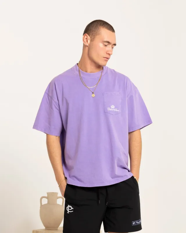 Carre Class Oversized Pocket T-Shirt Purple sold by Culture Kings