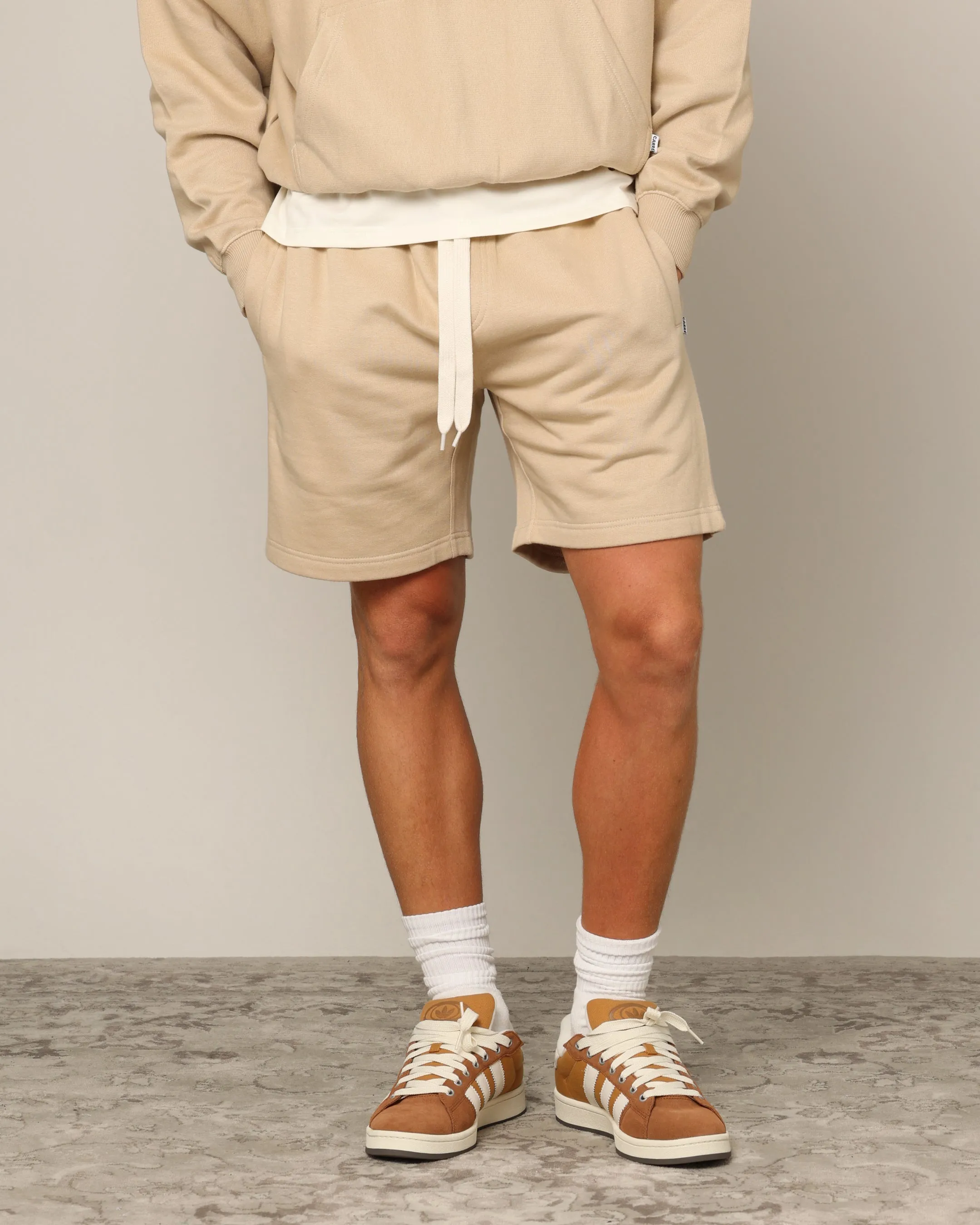 Carré Blanc Classic Sweat Shorts Stone sold by Culture Kings